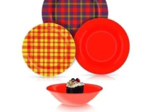طقم اركوبيركس 24ق Luminarc Scottish Red &Ye