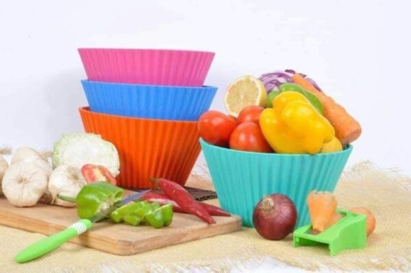 ⁦بولة بلاستيك مدورة 25سم Kitchen⁩ - الصورة ⁦2⁩