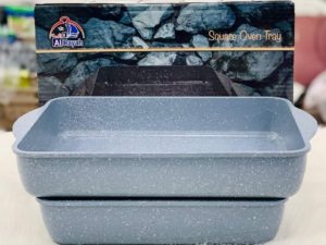 طقم طواجن جرانيت 2ق Thermo – رمادي