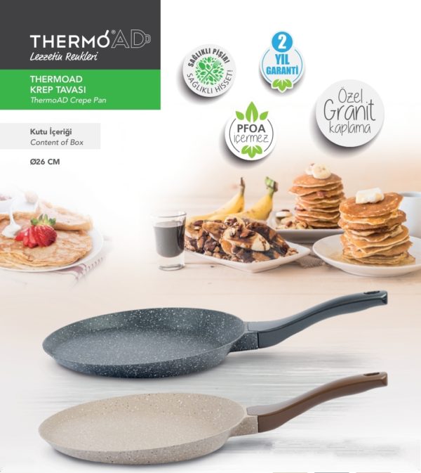طاسة كريب جرانيت 32سم Thermo