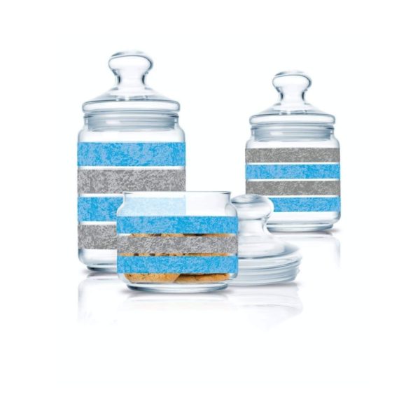 طقم توابل زجاج 3ق Luminarc Stony B&G
