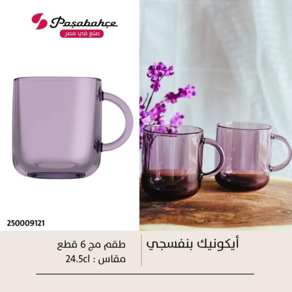 طقم مج ايكونك موف ص 6ق Pasabahce