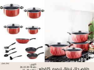طقم حلل تيفال تيمبو 15ق Tefal