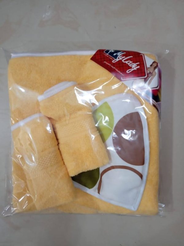 ⁦طقم مريلة بشكير 4قطع⁩ - الصورة ⁦2⁩