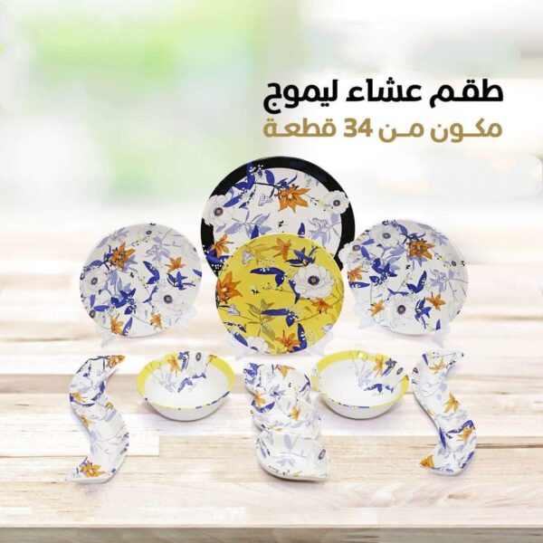 طقم عشاء بورسلين ليموج 34ق