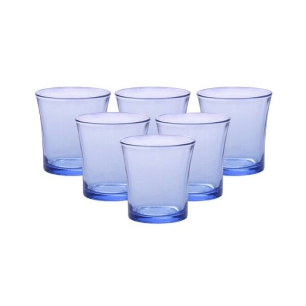 طقم كوب فرنسي لبني 6ق Duralex