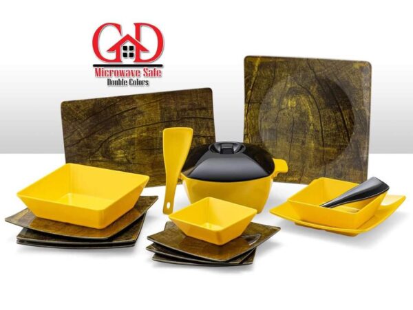 طقم ميلامين مربع 38ق GD