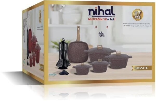 طقم جرانيت تركي بني 17ق nihal