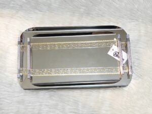 طقم صواني تقديم استانلس 2ق Nelton