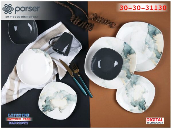 طقم عشاء بورسلين 30ق Porser
