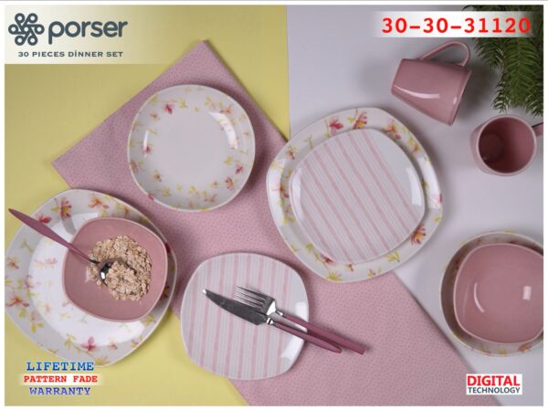 طقم عشاء بورسلين 30ق Porser