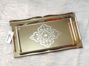 طقم صواني تقديم استانلس 2ق Nelton