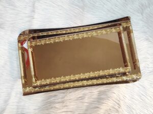 طقم صواني تقديم استانلس 2ق Nelton