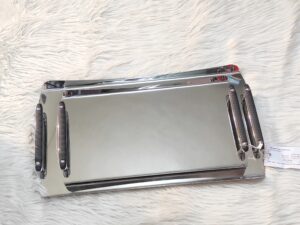 طقم صواني تقديم استانلس 2ق Nelton
