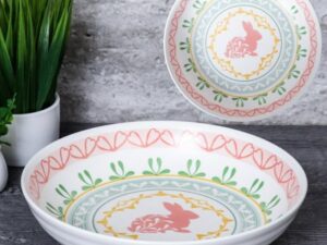 طبق بورسلين غويط ارنوب 18سم