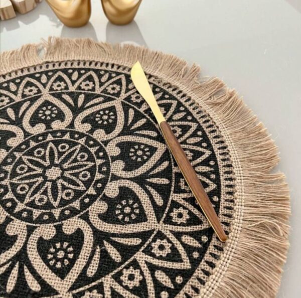 ⁦كوستر كتان 38سم⁩ - الصورة ⁦4⁩