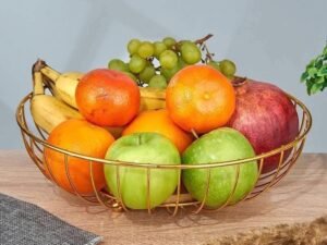 طبق فاكهة معدن