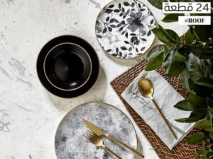 طقم عشاء بورسلين تركي 24ق ox7