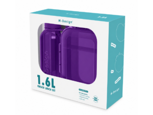 طقم لانش بوكس وزجاجة 1.6لتر M_design
