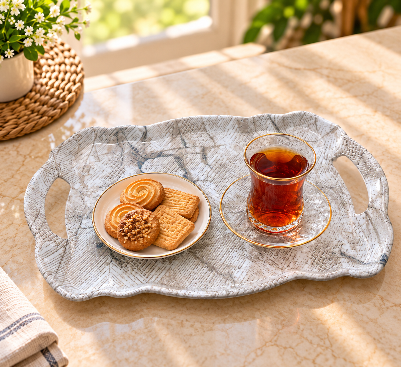 صينية ميلامين جلاكسي مقاس1 - الصورة 4